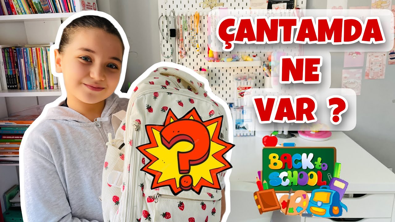 OKUL ÇANTAMDA NE VAR !? Okula Dönüş 2025 !! Tatil Bitti !!