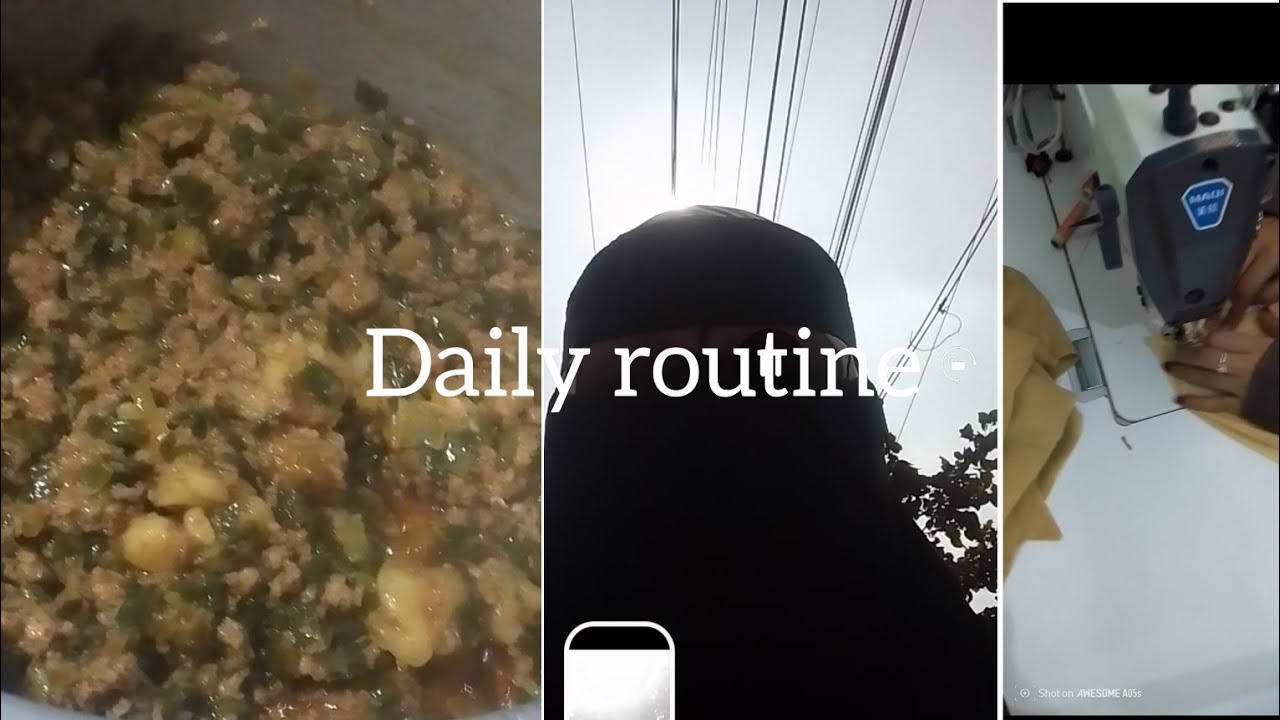 Daily routine Ghar Se shop Tak#pyaaz ki patti/spring onion recipe #@AmenaLaieek786