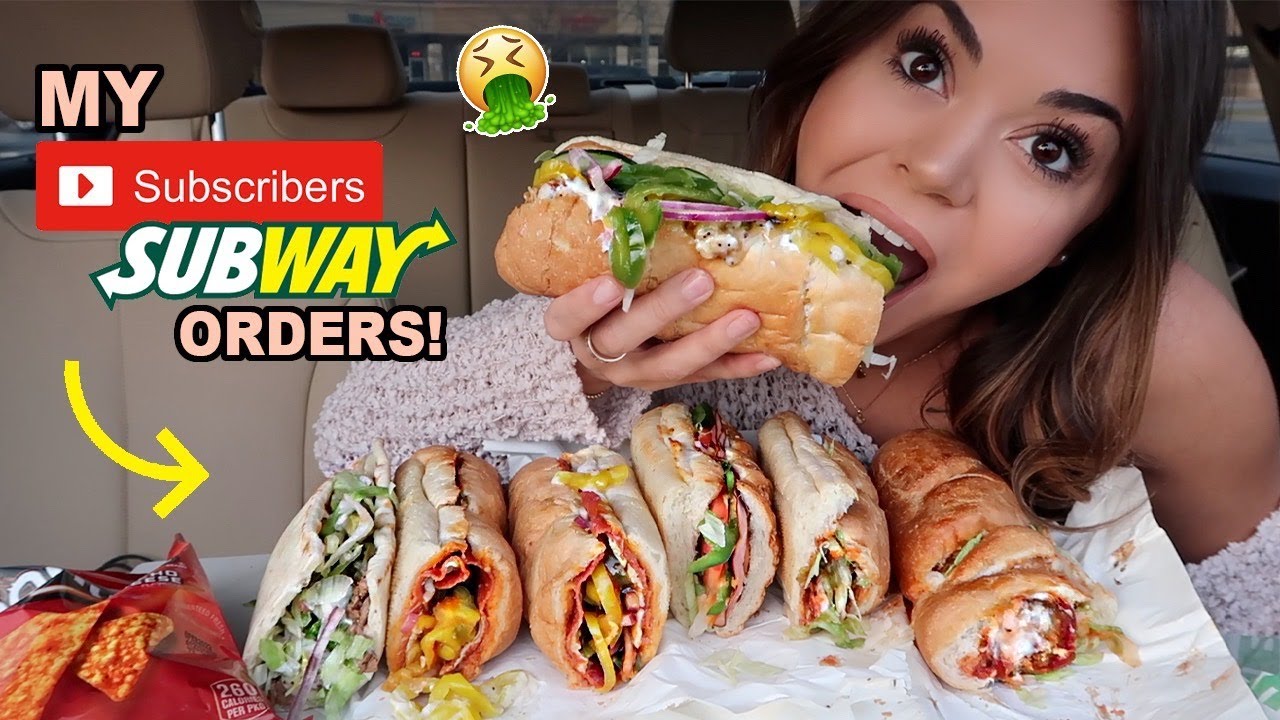 EATING MY Subscribers SUBWAY ORDERS!