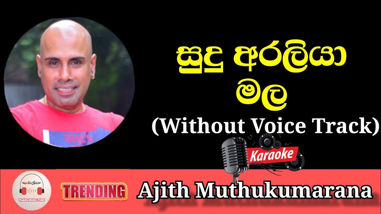Sudu Araliya Mala Karaoke With Lyrics | Without Voice Track | Sinhala Karaoke Channal | Sri Lanka