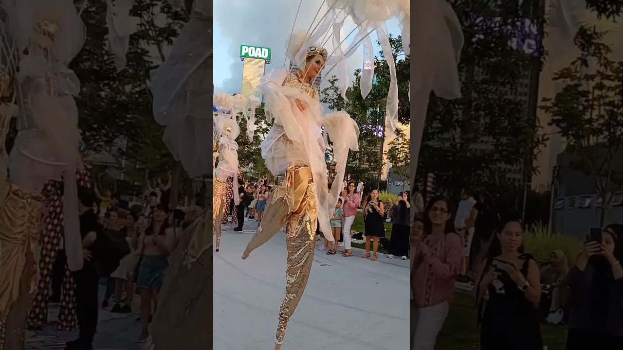 stilt walkers #shorts # beautiful #amazing #talented #stilts
