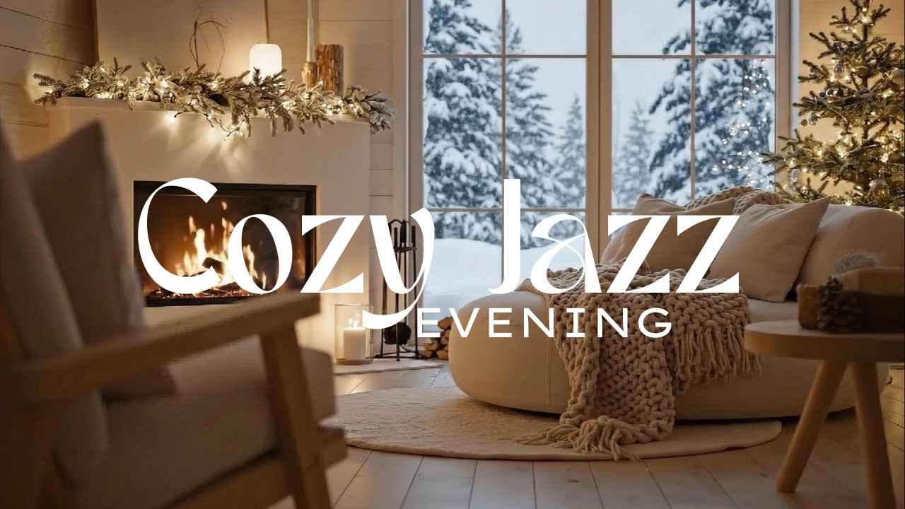 Relaxing Jazz Music ☕ Cozy Apartment Ambience for Work, Study & Evening Relaxation 4 Hours