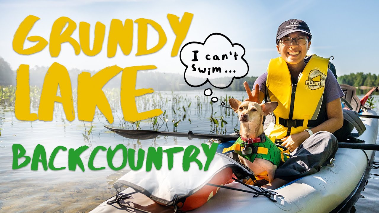 Kayaking Grundy Lake with Our Disabled Dog!