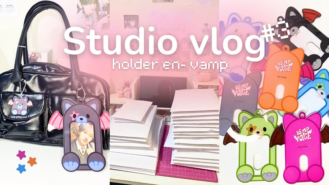 𐙚 studio vlog #3 : holders en-vamp, processo, pedidos & embalos