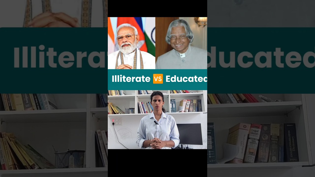 Diffrence, Illiterate 🆚 Educated #modi #kalam #indiragandhi #bjpvscongress #raghavchadha #india