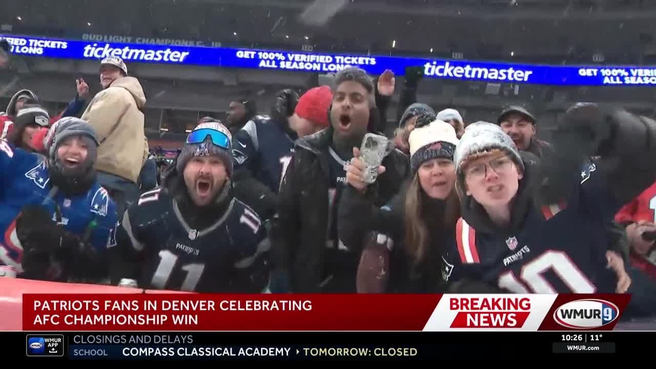 Patriots fans in Denver thrilled after team's win in AFC Championship game