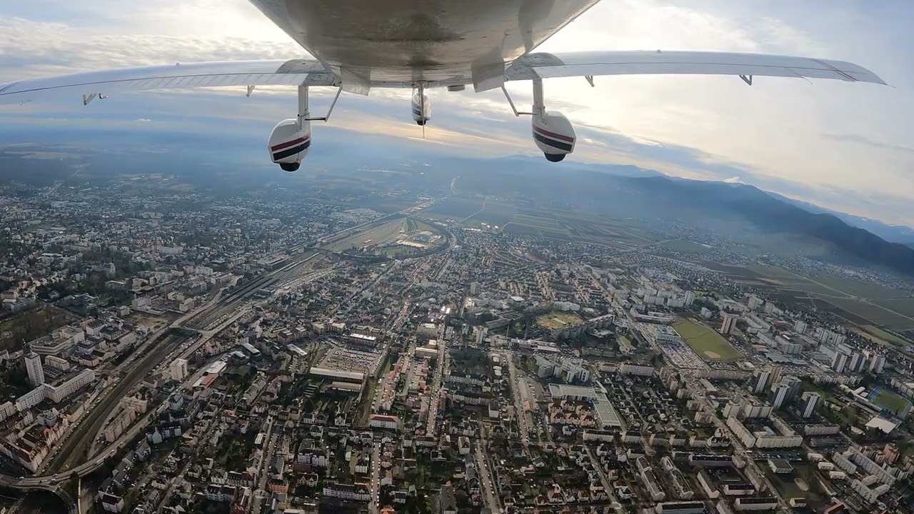 VFR departure from Colmar LFGA