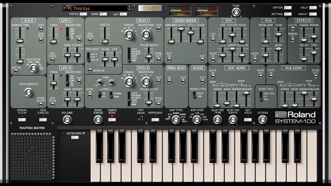 Roland SYSTEM-100 plug-out live demo | ALBA ECSTASY
