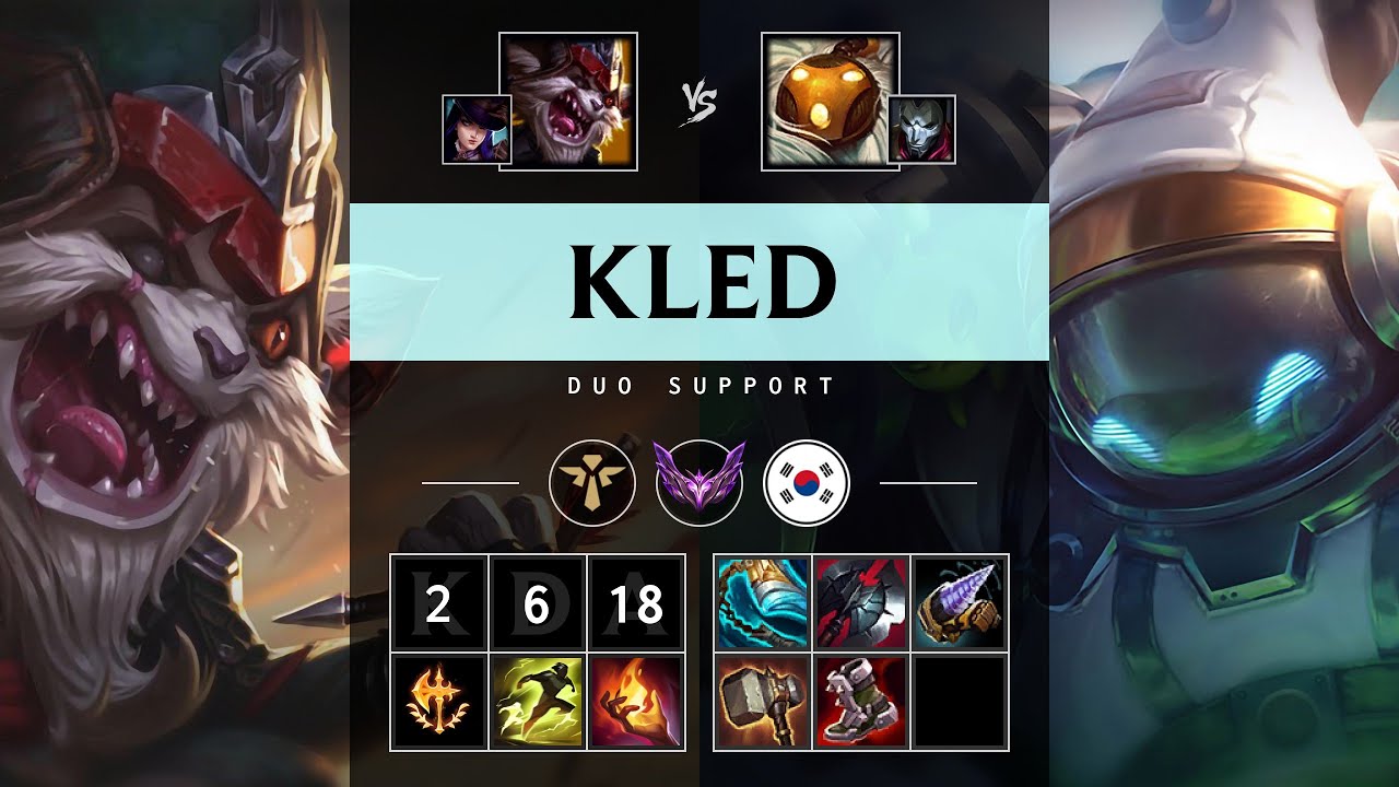 Kled Support vs Bard - KR Master Patch 25.19