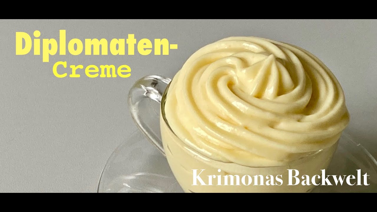 DIPLOMATENCREME Rezept selber machen  / CHANTILLY DIPLOMAT CREAM Recipe /