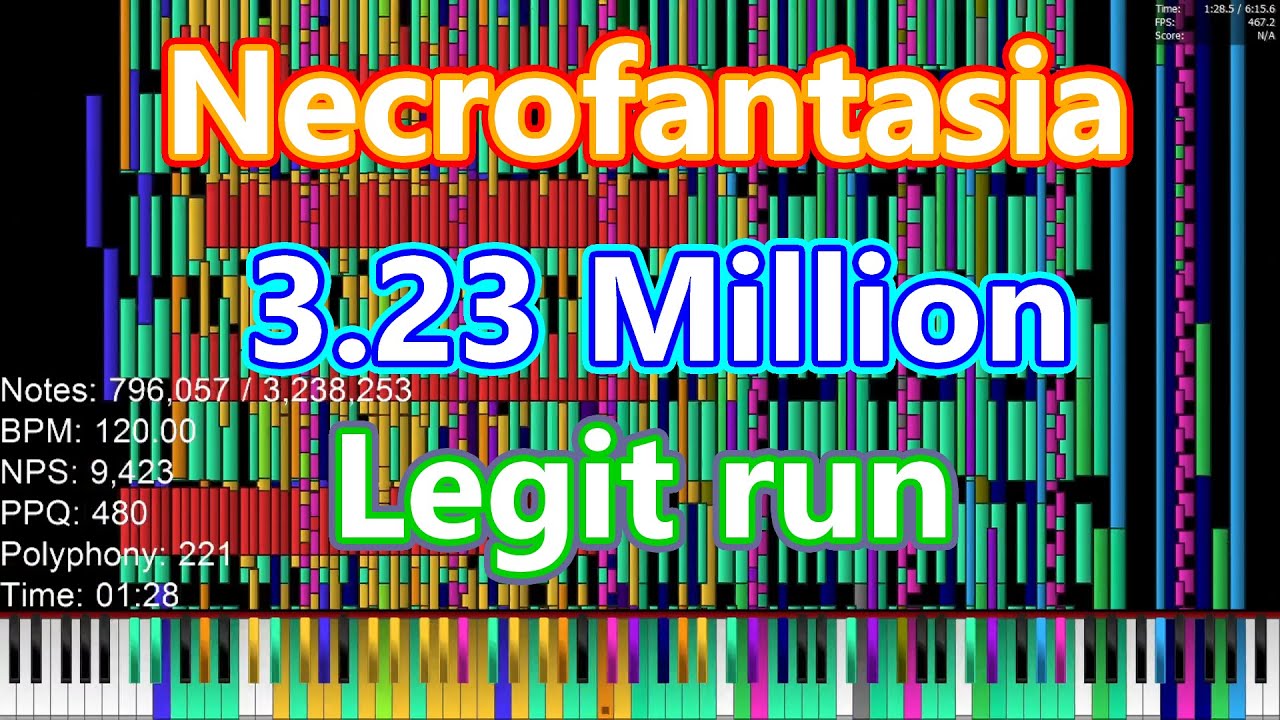 [Black MIDI] Necrofantasia 3.23 Million [Legit run]