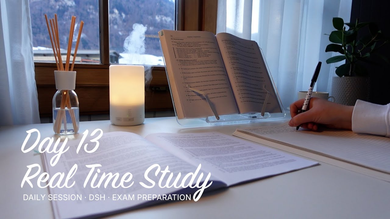 Real-Time Study With Me &mdash; Day 13 | DSH German Exam Prep