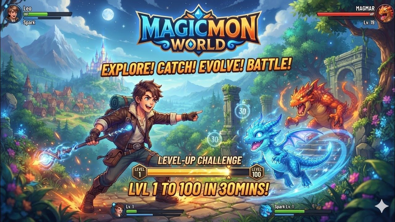 Magicmon: World gameplay walkthrough! (Android,ios)