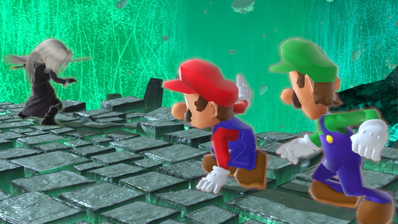 Mario & Luigi against Sephiroth