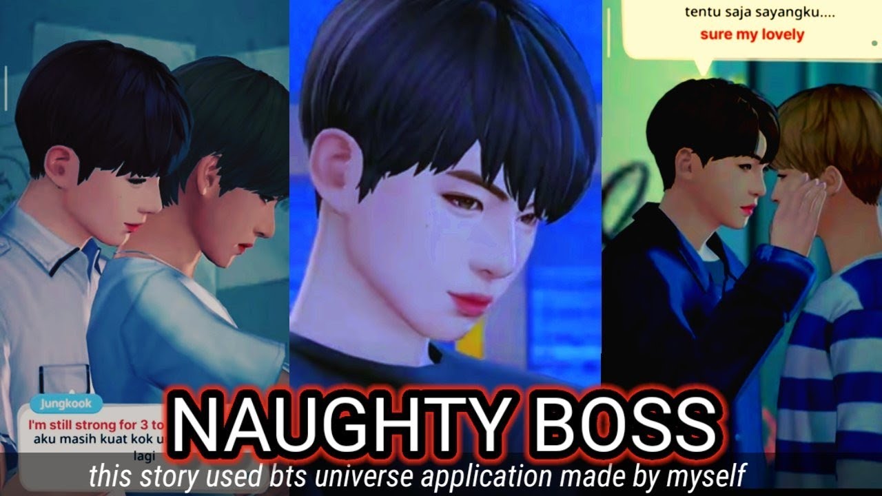 Naughty Boss episode 19 || taekook bts universe story game || eng+ind subtitle