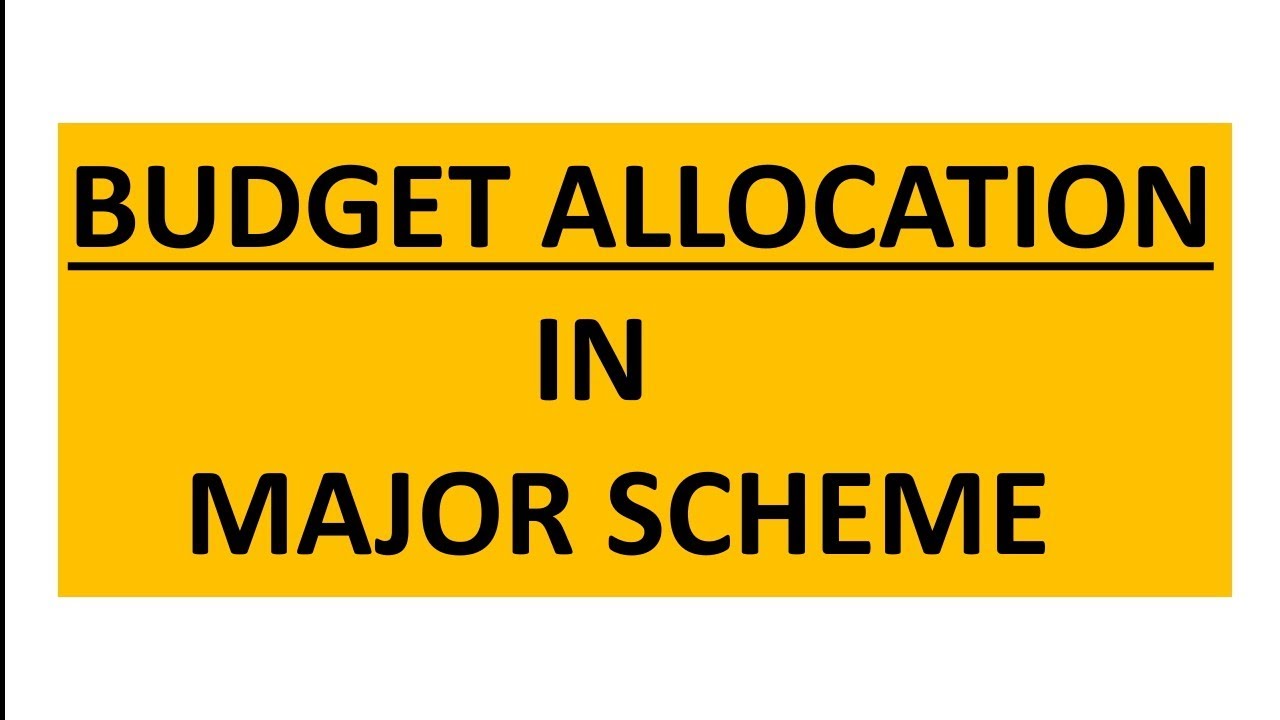 Budget allocation in major schemes 2022-2023 #budget #budget2022 #esic #esicmts #esicmts2022