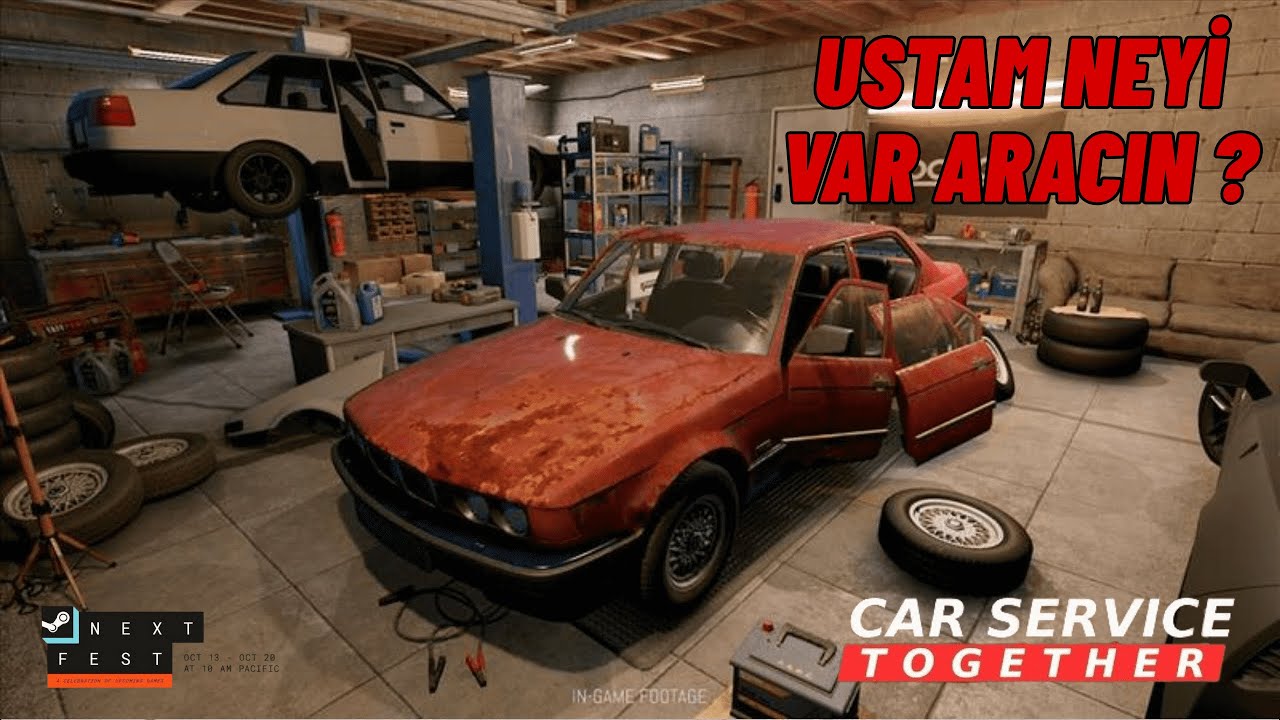 Yeni Sanayi Ustası Oyunu - Co-op Seçeneği Var - Car Service Together Demo İnceleme