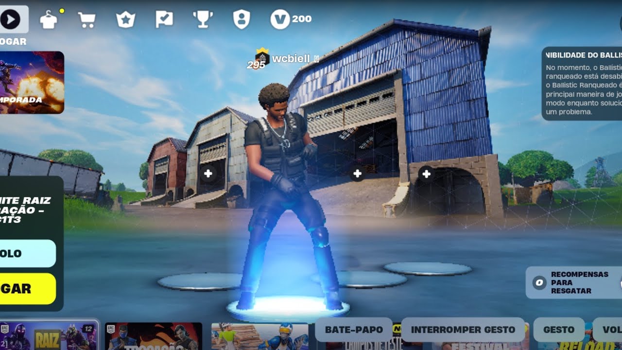 Jogando fortnite no Samsung A15 4G a 60fps