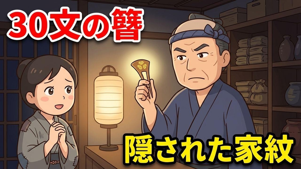 30文の簪に隠された衝撃の真実。冷酷な質屋が涙した理由