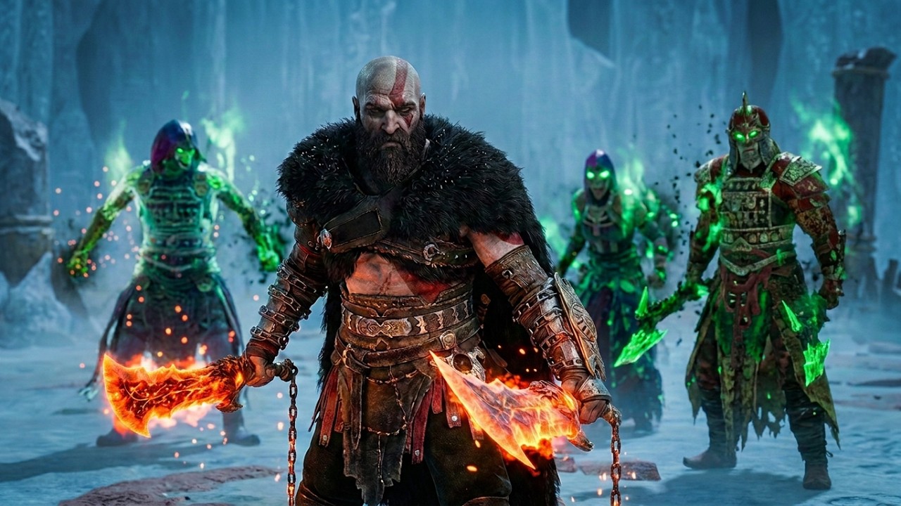 A combinação de armaduras para derrotar os 3 Berserkers! na dificuldade Quero god of war