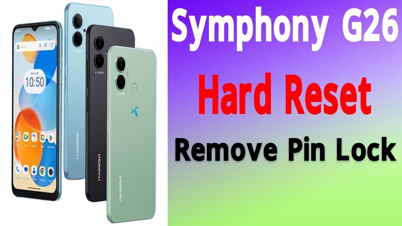 Symphony G26 Hard reset and Frp unlock Hydra Tools