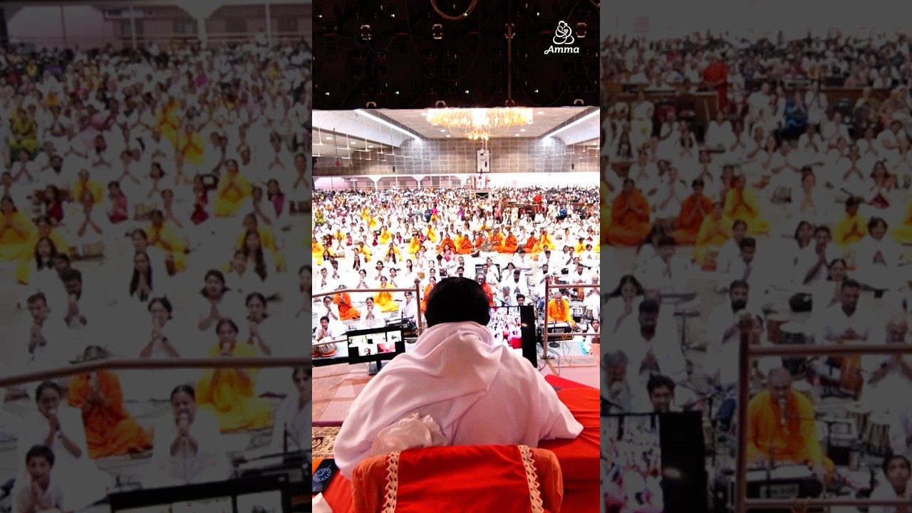 Vijayadashami Nadopasana Offering to Amma at Amritapuri