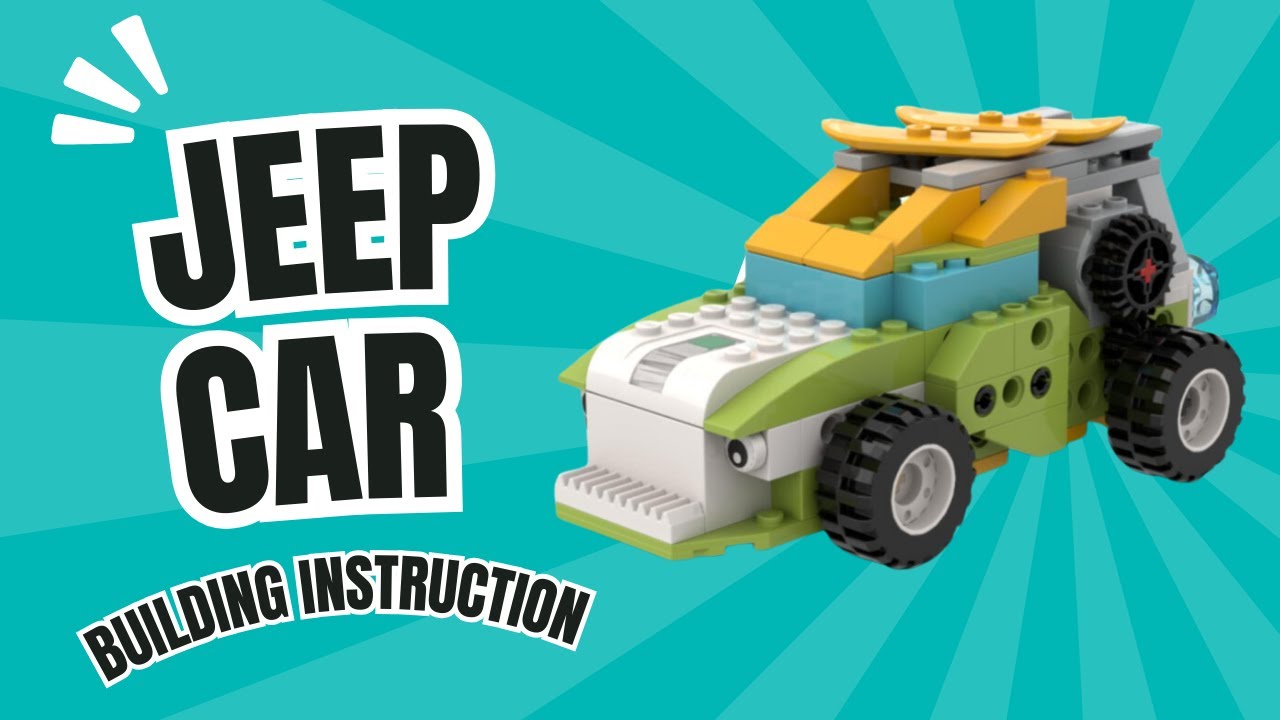 BUILDING INSTRUCTION WEDO 2.0 - JEEP CAR #lego #wedo #stemplus #buildinginstructions