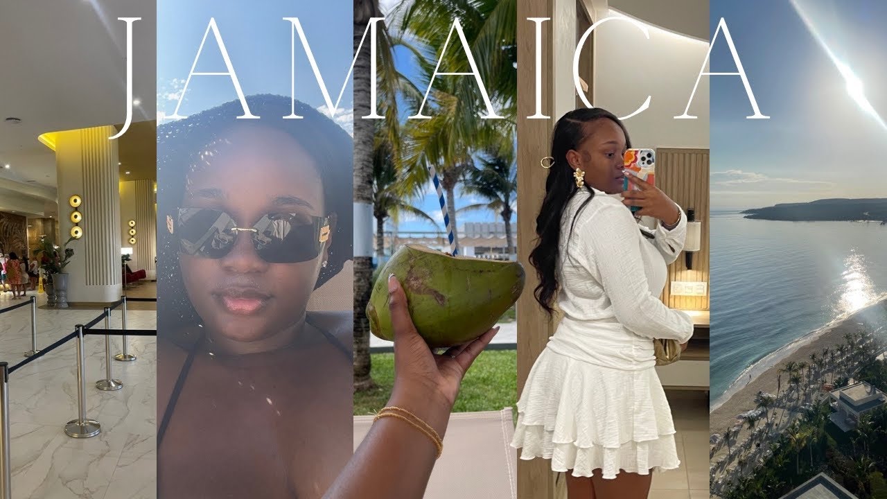 TRAVEL VLOG! A Relaxing Birthday Trip to Jamaica 🇯🇲 | staying at the *new* RIU Aquarelle Hotel