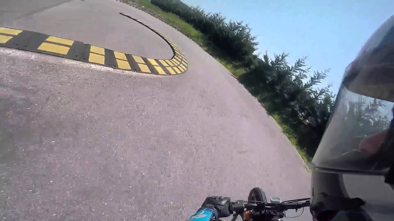 Test pista gruarese-record Piaggio si pinasco-caduta..