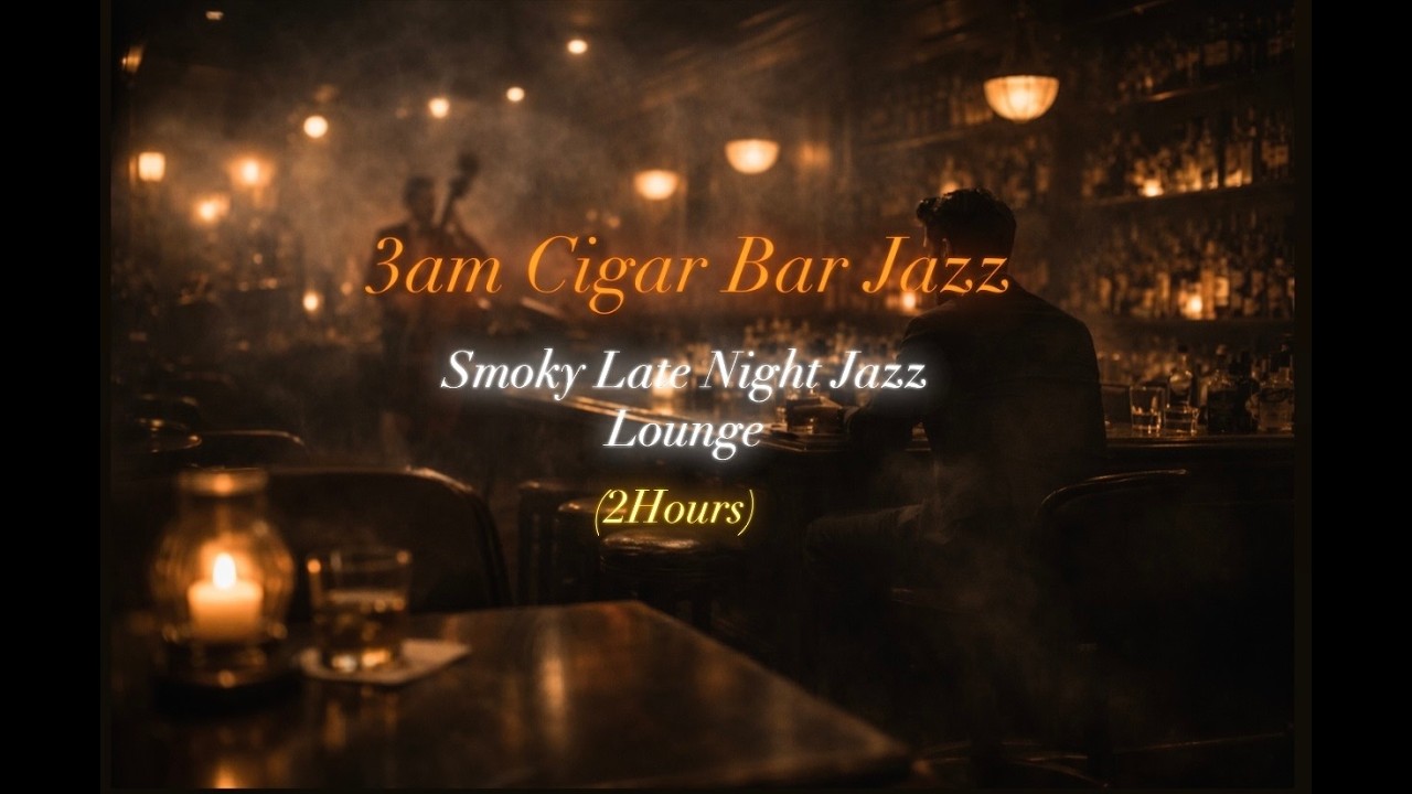 3AM Cigar Bar Jazz — Smoky Late Night Piano & Baritone Sax Lounge