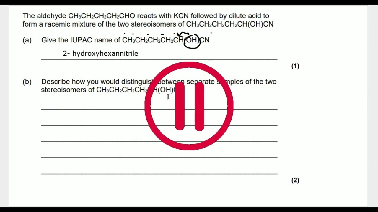 Пакет вопросов по оптической изомерии для химии уровня A