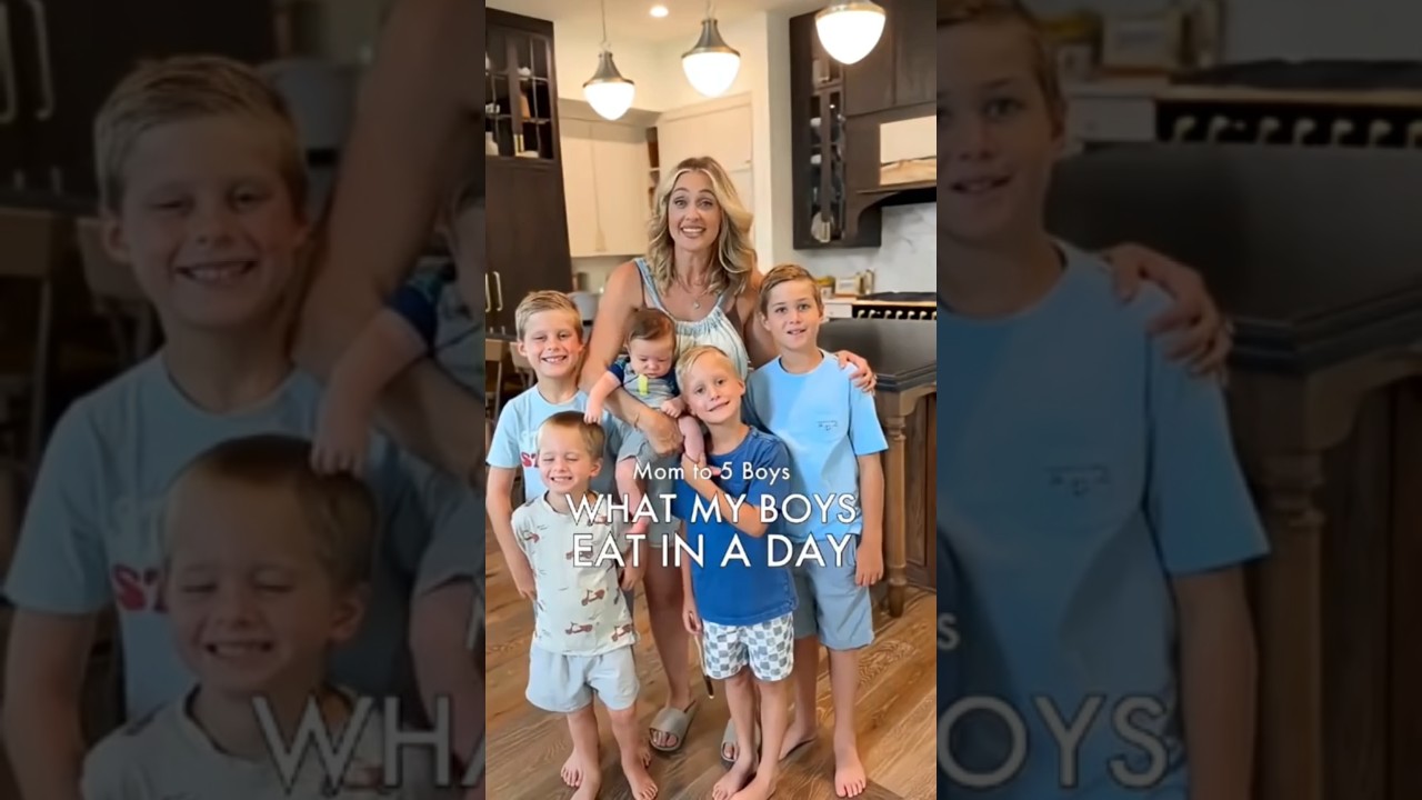 Mom To 5 Boys What My Boys Eat In A Day #momlife #babyab #growingbelly #babybuns #shorts