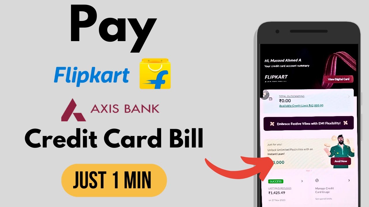 How To Pay Flipkart Axis Bank Credit Card Bill | Axis Bank Credit Card Bill Payment | Tamil | 2025