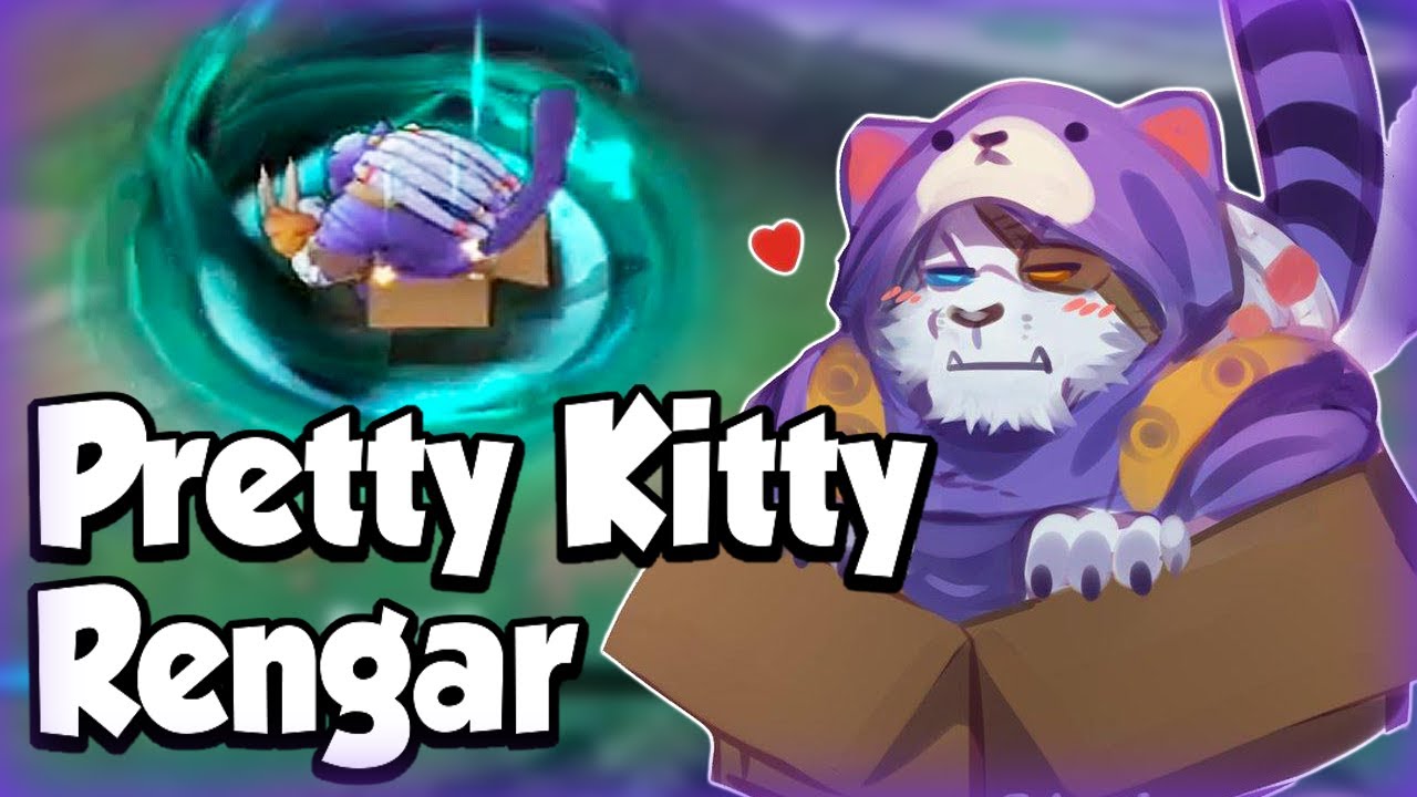 PRETTY KITTY RENGAR GAMEPLAY - BUILD & RUNES - WILD RIFT