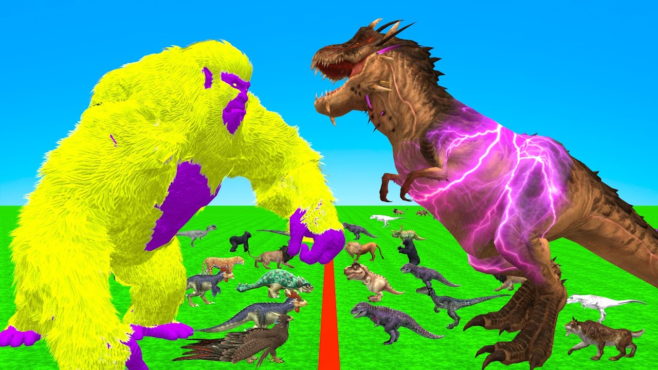 Incredible Animals Race vs Dinosaurs vs Prehistoric Mammals Speed Race Run: Who Will Win?ARBS