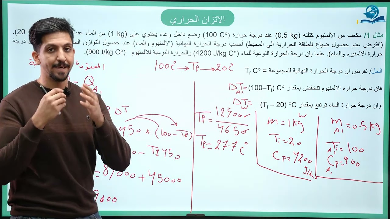 فيزياء الرابع العلمي | الفصل الرابع | الاتزان الحراري + تأثير الحرارة على المواد