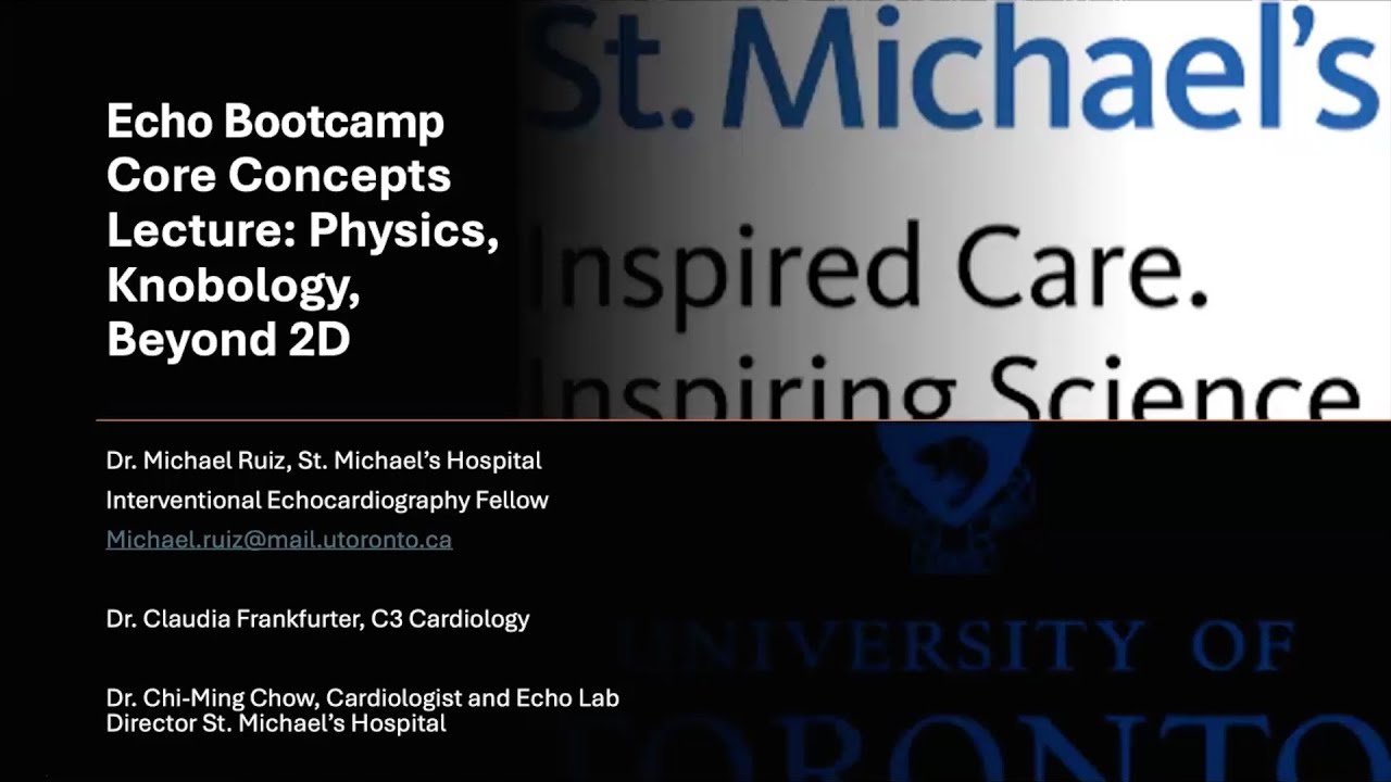 University of Toronto  Echo Boot Camp Intro