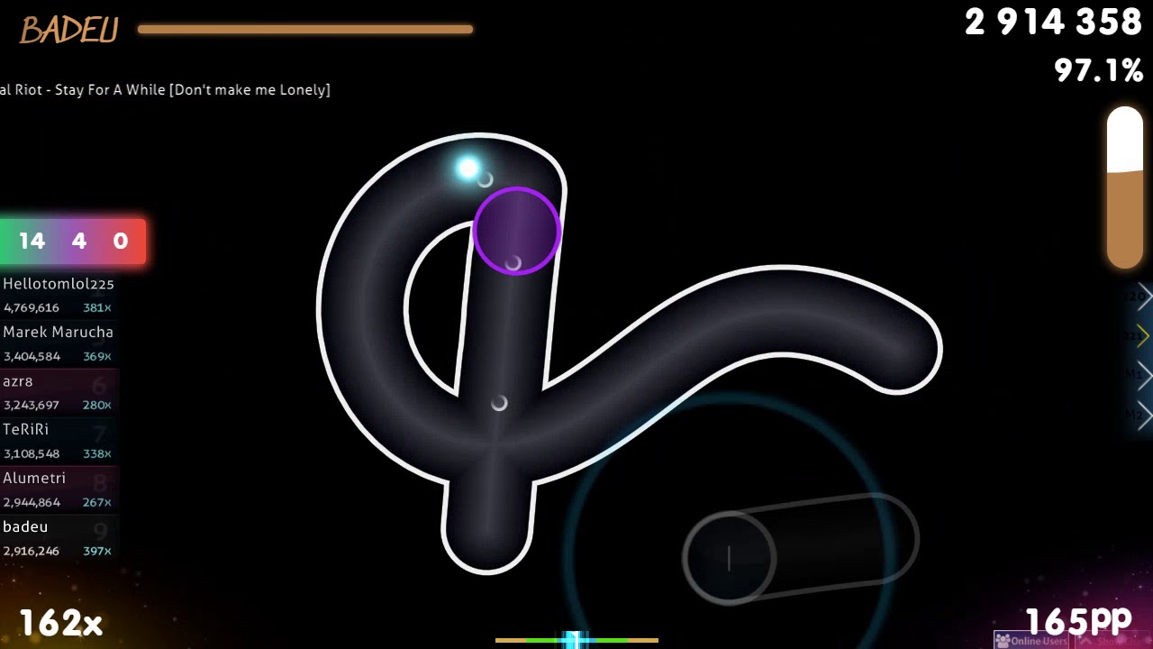 badeu | Virtual Riot - Stay For A While [Don't make me Lonely] 96.84% | 1st S Rank {#1💖10xSB} osu!