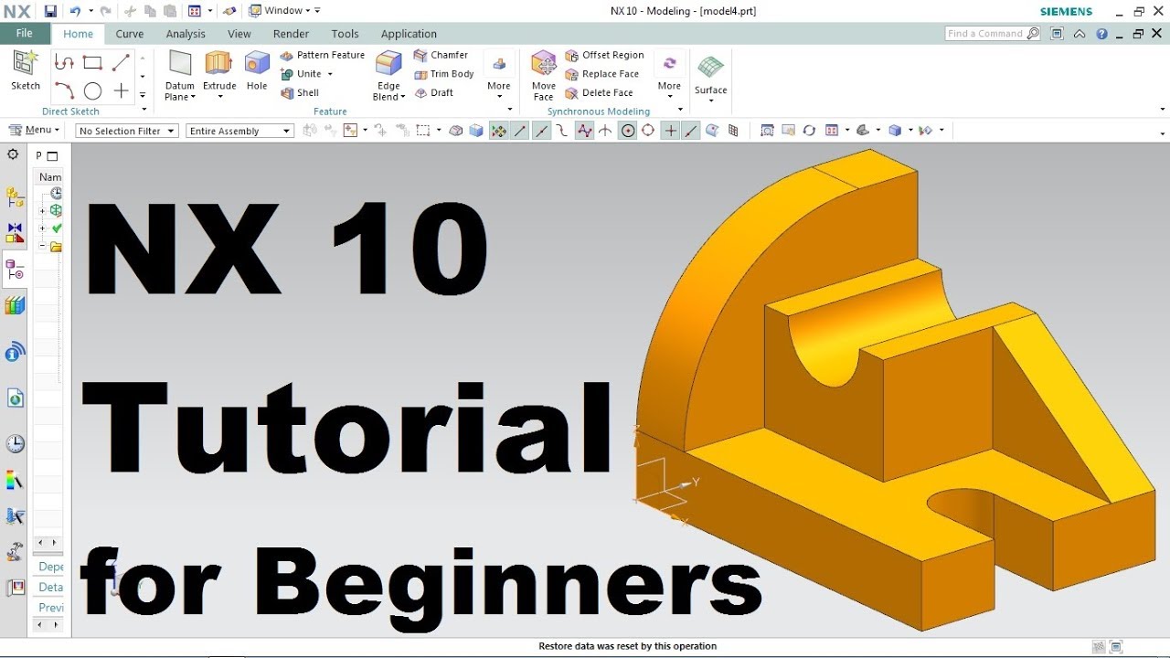 Siemens NX 10 Tutorial for Beginners
