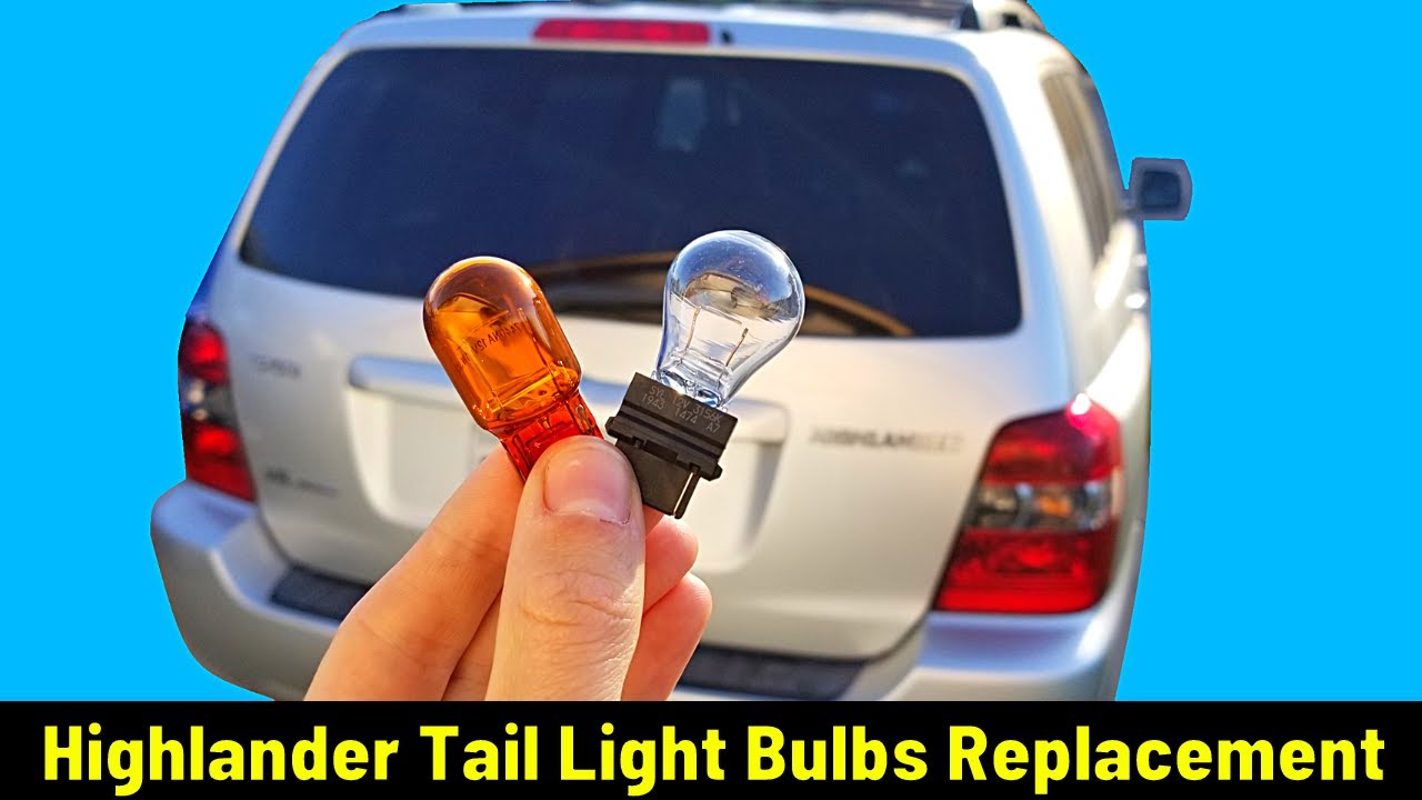 How To Replace Tail Light Bulbs, Turn Signals & Reverse Lights on Toyota Highlander