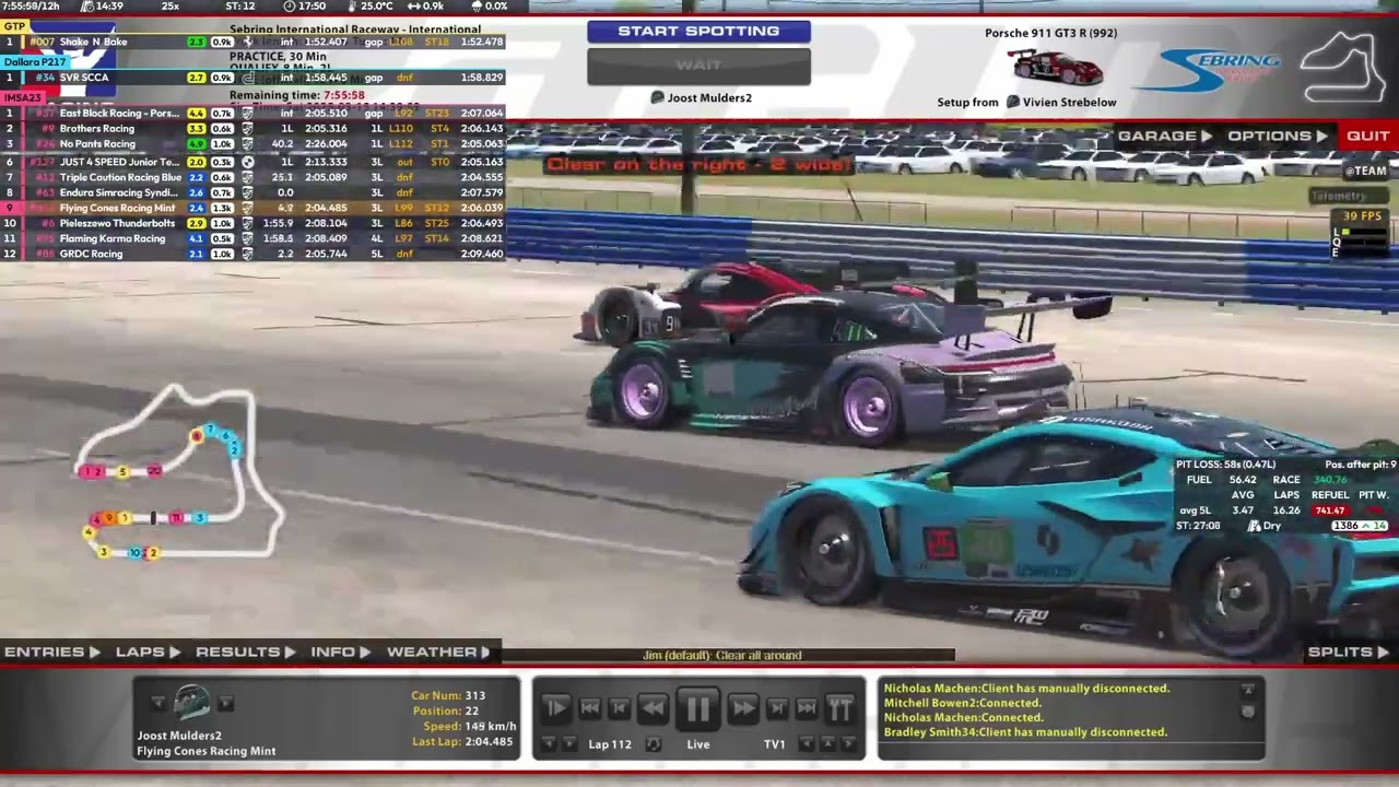 iRacing 12h Sebring -  Part 2