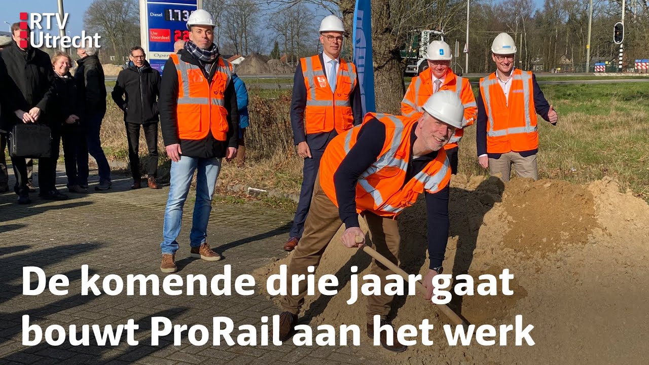 'Eindelijk' schop in de grond voor spoortunnels en fietsbruggen in Maarsbergen | RTV Utrecht