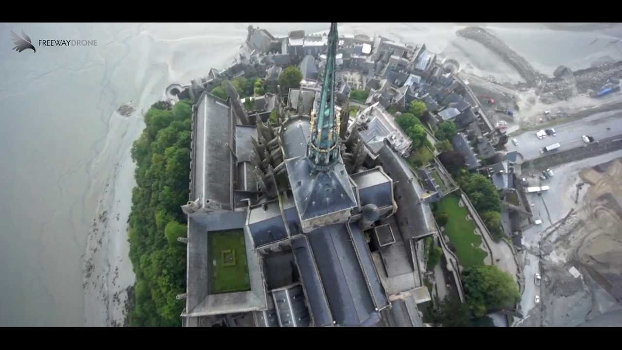 Prestation image drone - Mont St Michel  / FTV Sport.