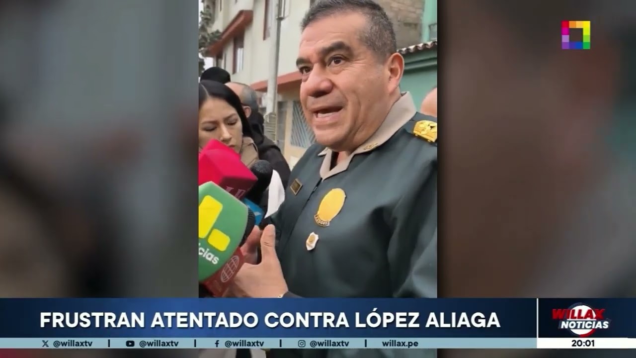 Willax Noticias - OCT 10 - FRUSTRAN ATENTADO CONTRA RAFAEL LÓPEZ ALIAGA | Willax