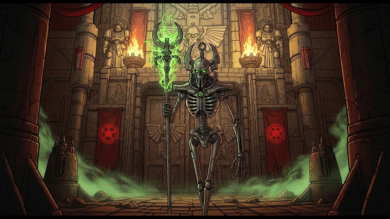 When Necrons Discover an Ancient Space Marine Fortress in Warhammer 40K