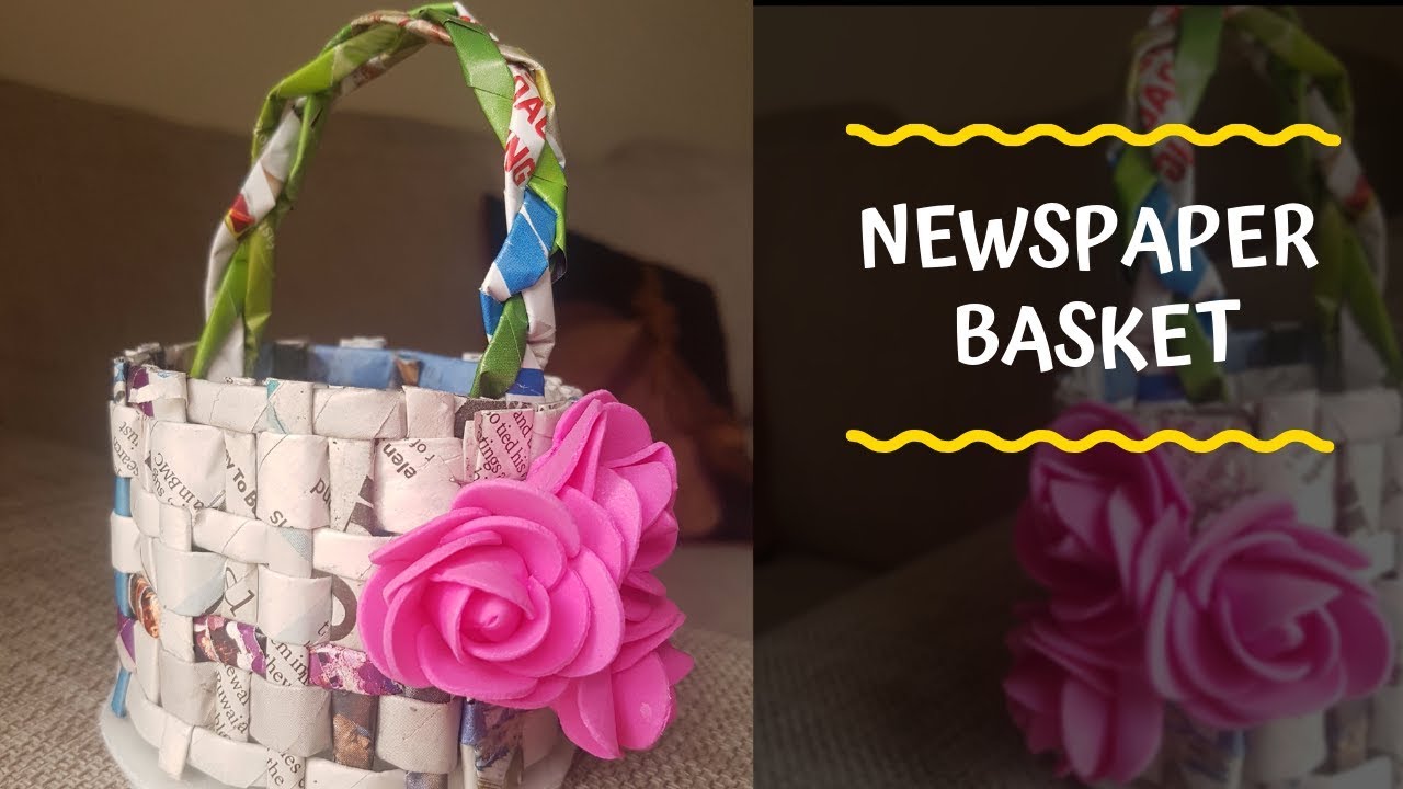 how to make DIY paper basket / Newspaper crafts