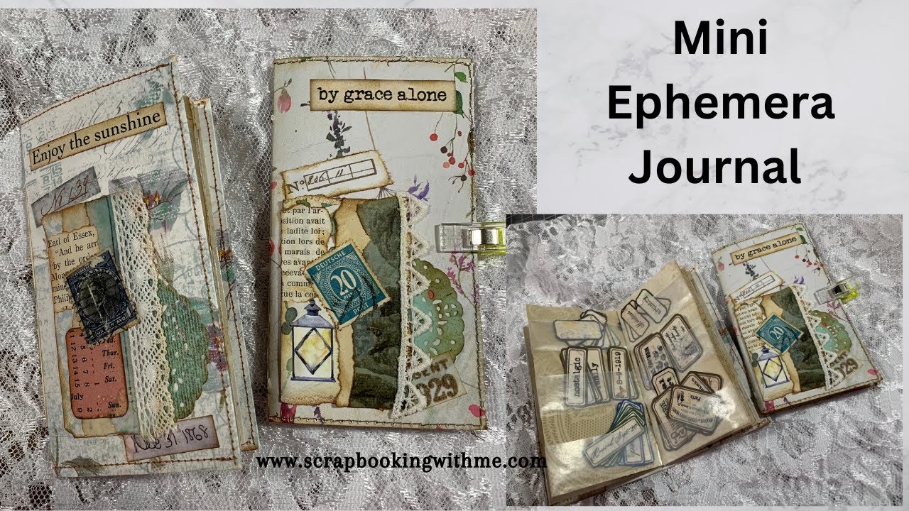 MINI EPHEMERA STORAGE JOURNAL | START TO FINISH | Step by step tutorial
