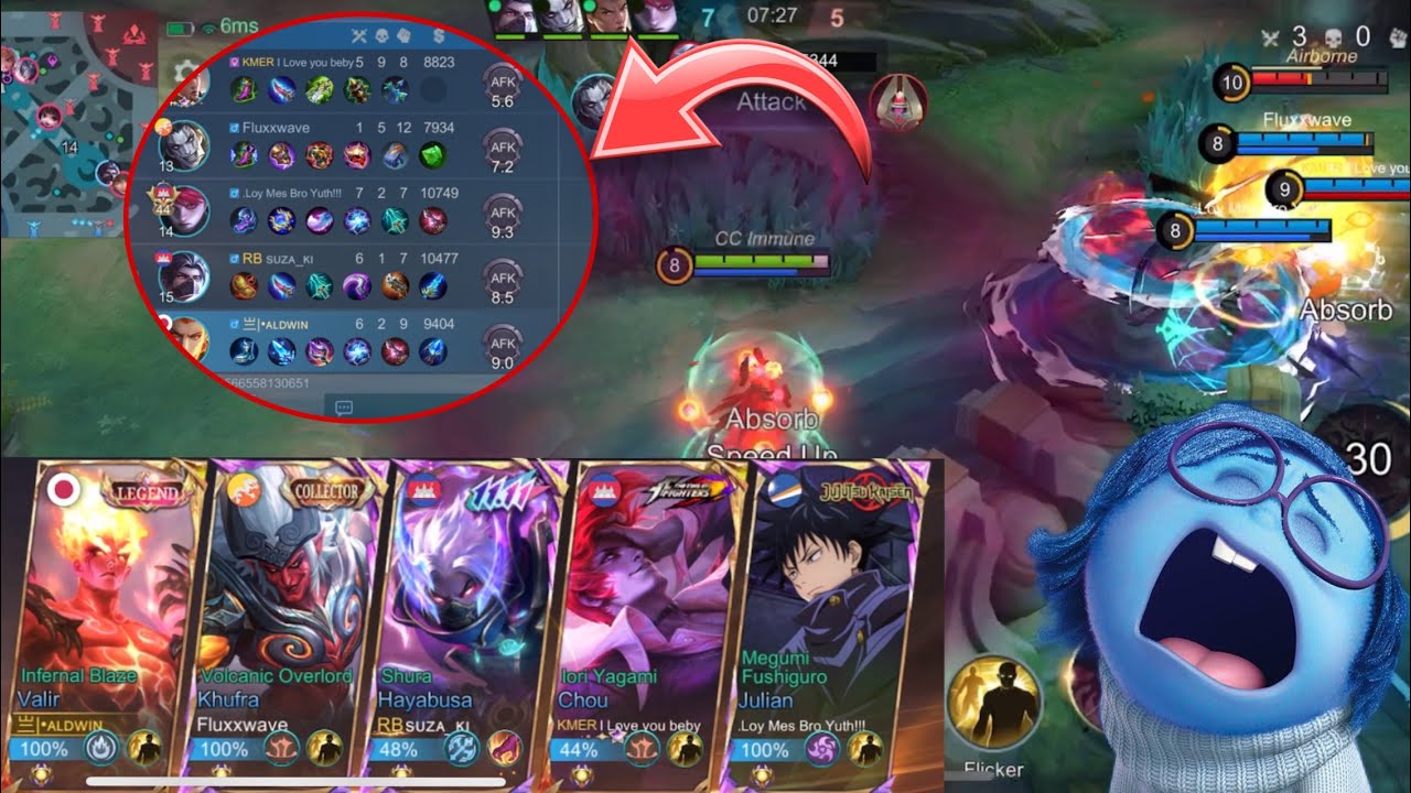 Prank AFK ដាក់ឲBot-MLBBលេងទាំង5នាក់ 😳‼️🌟