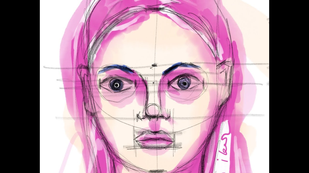 Faces 1 and 2 from “Faces” Sketch Collection Time-Lapse