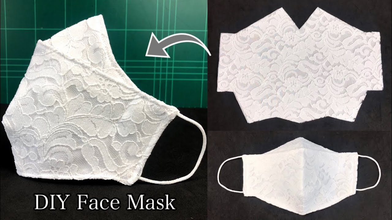 Beautiful Face mask🔥🔥3D Lace Face mask sewing Tutorial.Breathable Face mask.